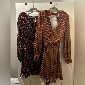two free people mini dresses